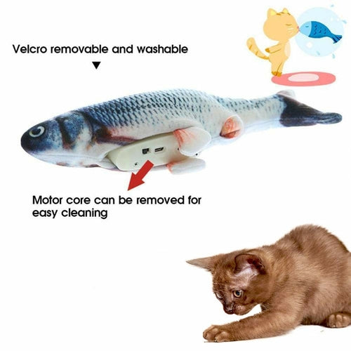 Elektrisches Fischspielzeug für Katzen